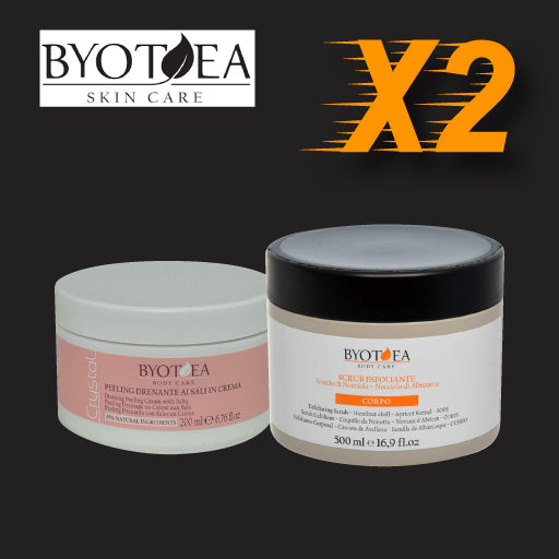 Pack x2 Body Care y Scrub Exfoliante Byotea 200ml y 500ml